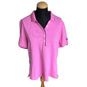 Kartell Shirt Pink Button Down Tennis Short Sleeve Top Size XL